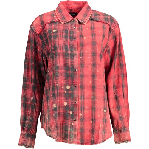 Desigual LONG SLEEVE SHIRT WOMEN RED Cene