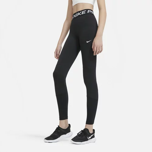 Nike Sportske hlače svijetlosiva / crna / bijela