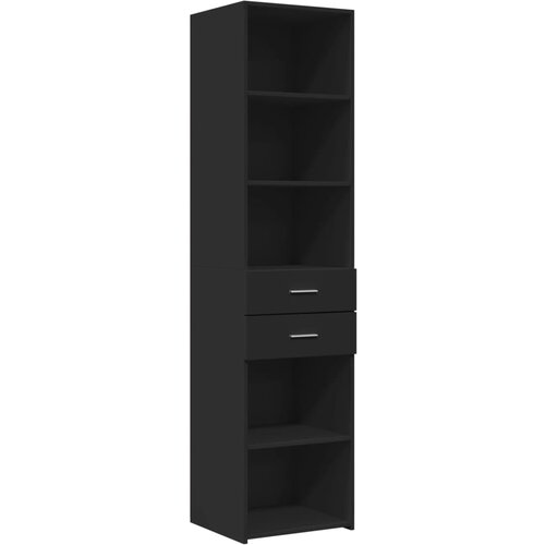 Maison Chic Visoka omara - Komoda - Predalnik črna 45x42,5x185 cm inženirski les, (21721824) Slike