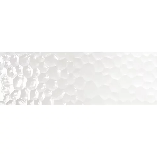 x zidna pločica Unik Bubbles (30 90 cm, Bijele boje, Sjaj)
