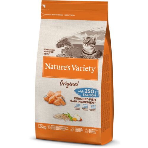 Nature's Variety suva hrana za sterilisane mačke sa ukusom lososa original no grain 1.25kg Slike