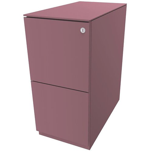 BISLEY Pomični predalnik Note™, 2 predala za obešalne mape, VxŠ 652 x 300 mm, s krovno ploščo, roza Cene