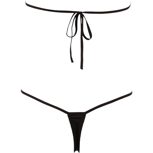 NO:XQSE Open Cups Body with Rhinestones 2640490 Black Slike