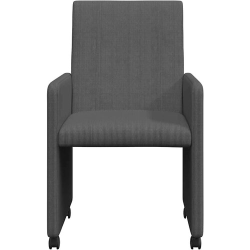  Trpezarijske stolice 2 pcs Tamno siva 57 x 66 x 94 cm Slike
