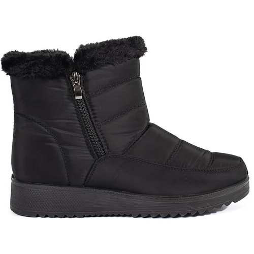 Shelvt Women's black light snow boots