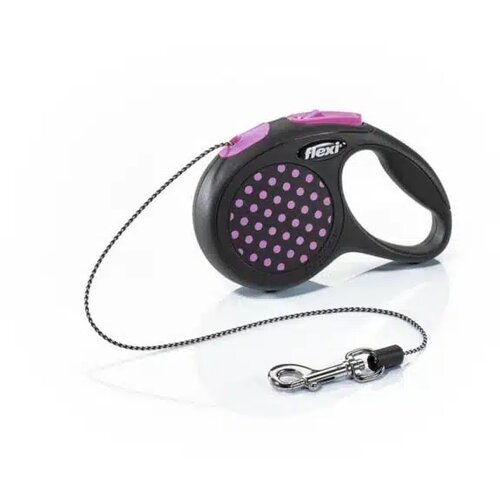 Flexi povodac design xs cord 3m - roze Slike