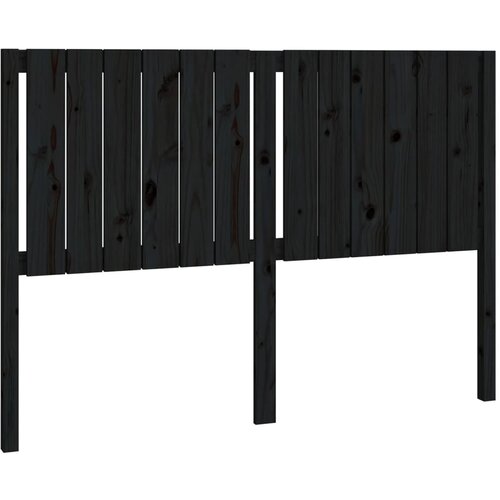 Maison Chic posteljno vzglavje - vzglavna omarica - nočna omarica črno 145,5x4x100 cm trdna borovina, (21706369) Cene