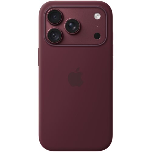 Apple iPhone 18 Pro Silikonska za&amp;scaron;tita s Burgund MK8U4ZM/A MagSafe Slike