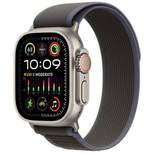 Apple watch ultra 2 gps+cellular 49mm titanium case/blue-black trail loop m/l MRF63SE/A pametni sat Cene