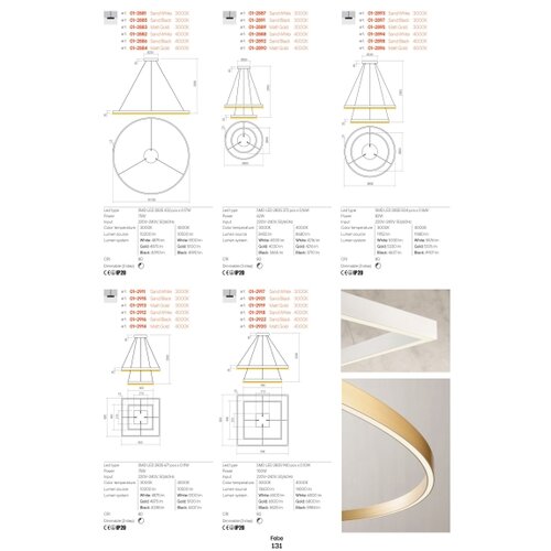  Redo 01-2835 - LED prigu&amp;scaron;iva zidna svetiljka FEBE LED/24W/230V zlatna Slike