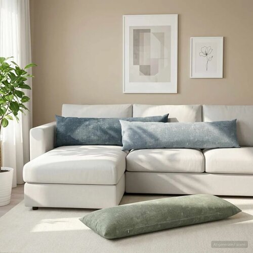  Presvlaka za jastuk HEERLEN Plava 40 x 145 cm - Plava 40 x 145 cm 1 Cene