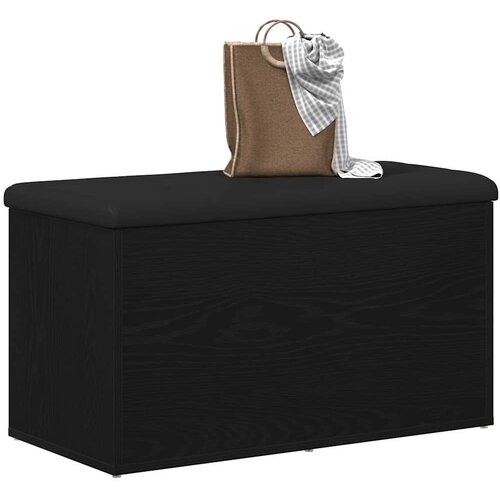  Klupa za pohranu Crni hrast 82 x 42 x 45 cm Konstruirano drvo Slike