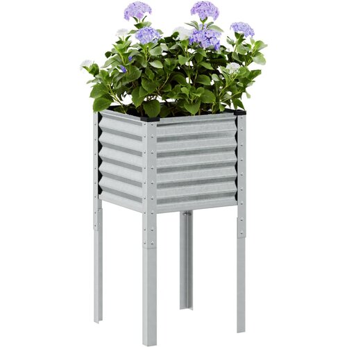 vidaXL Vrtna sadilica 45x45x88 cm od pocinčanog čelika Cijene