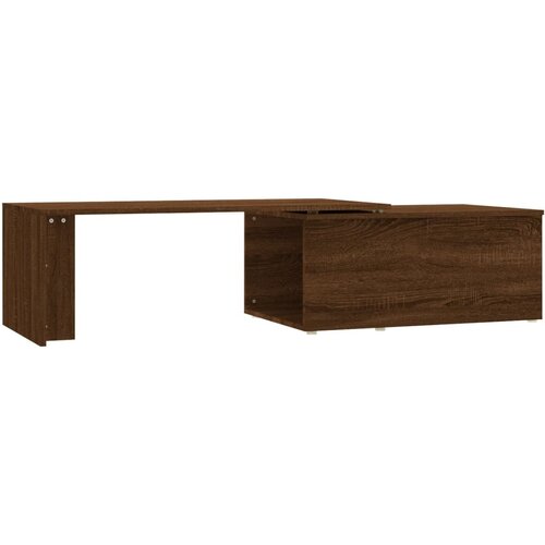 Maison Chic Klubska mizica - kavna mizica - Nizka mizica rjav hrast 150x50x35 cm inženirski les, (21753009) Slike