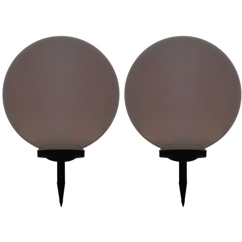 vidaXL Zunanje solarne svetilke 2 kosa LED okrogle 50 cm RGB Cene