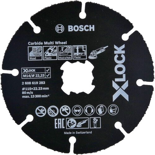Bosch EXPERT X-LOCK Carbide Multi Wheel rezna ploča 115 x 22, 23 x 1, 0mm, pakovanje 1 komad, 2608901192 Cene