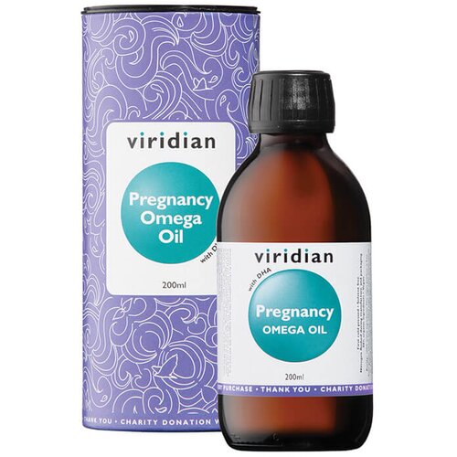 Viridian Nutrition Omega olje za nosečnost in dojenje z DHA verigami Viridian (200 ml) Slike