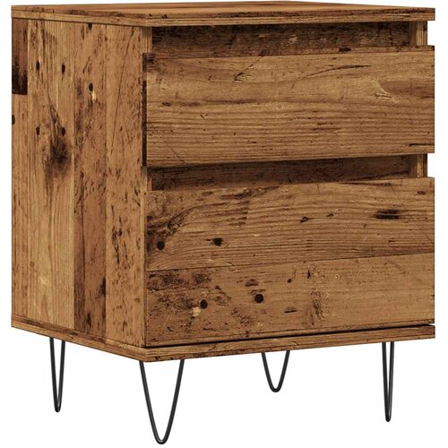 Maison Chic Nočna omarica - Nočna miza Old Wood 40x35x50 cm Inženirski les, (21686851) Cene