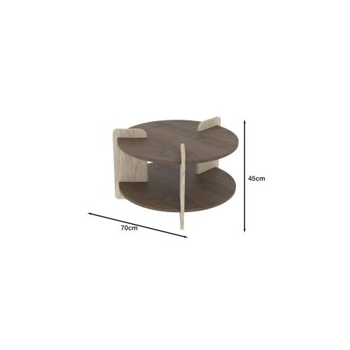 Hanah home sto za dnevnu sobu oalla travertine walnut Slike