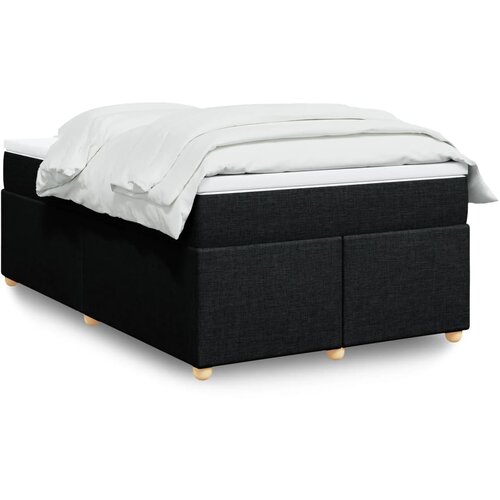  Krevet box spring s madracem crni 120 x 190 cm od tkanine Cijene
