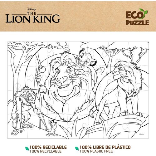  Otro&amp;scaron;ke puzzle The Lion King Dvostransko 24 Kosi 70 x 1,5 x 50 cm (12 kosov) Slike