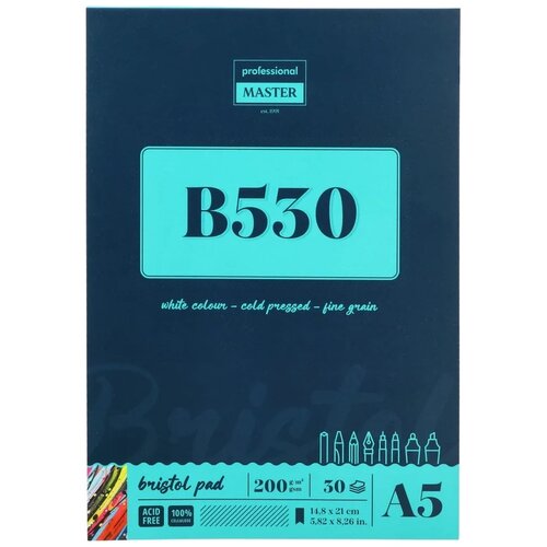 Professional Master B, bristol, blok za crtanje - odaberite veličinu B530 - 200g, 30 lista A5 Cene