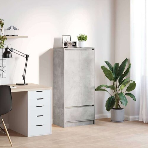 VidaXL Omarica z predalom betonsko siva 55,5x34x119,5cm inženirski les Slike