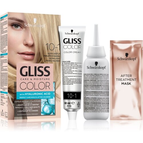 Schwarzkopf Gliss Color permanentna barva za lase odtenek 10-1 Ultra Light Pearly Blonde Cene