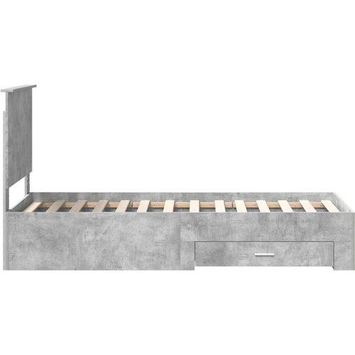  Okvir za krevet Betonski sivi i srebrna 75 x 190 cm Slike
