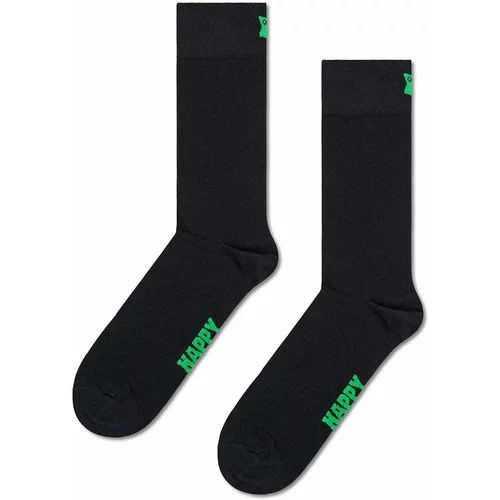 Happy Socks Nogavice Solid črna barva