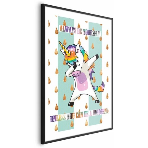  Plakat - Always Be Yourself 60x90 Crni okvir s margom Cijene