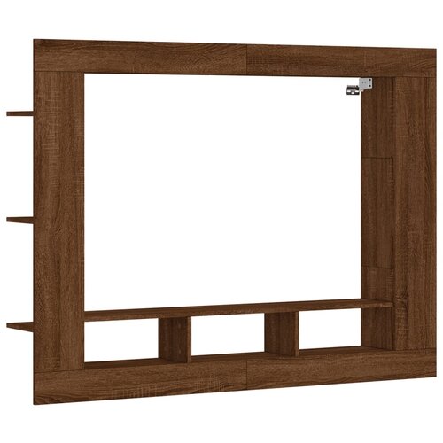 Maison Chic TV omarica - TV stojalo - Televizijska omarica rjavi hrast 152x22x113 cm inženirski les, (21699302) Slike