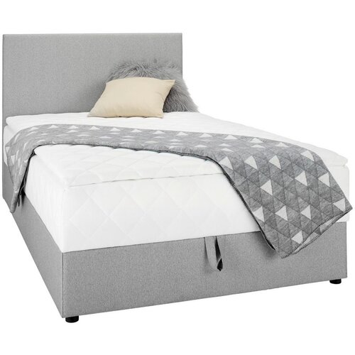 Mömax Postelja Boxspring Boxy, Siva, 90x200 Cene