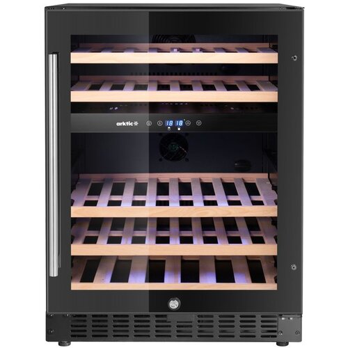 ARKTIC Frižider za vino, 2 zone, 46 boca, Crna, 570x595x(H)820mm Cene