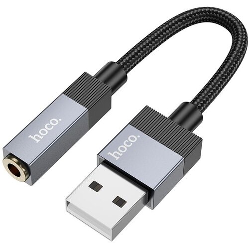  Adapter AUX USB A (muski) na Jack 3,5 mm (zenski) Hoco UPA32D crni Slike