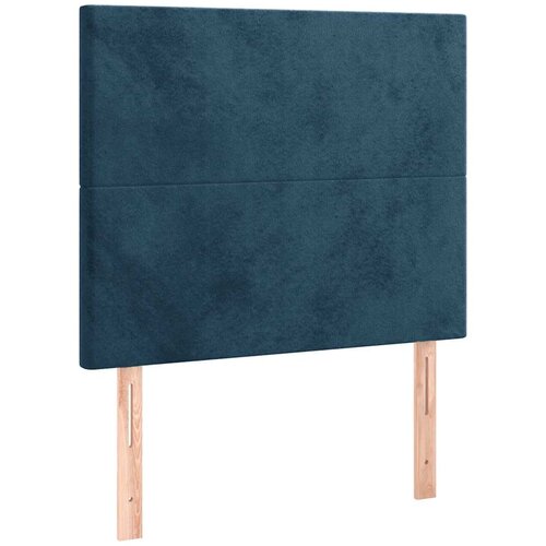Box spring krevet s madracem tamnoplavi 90x200 cm bar&amp;scaron;unasti Slike