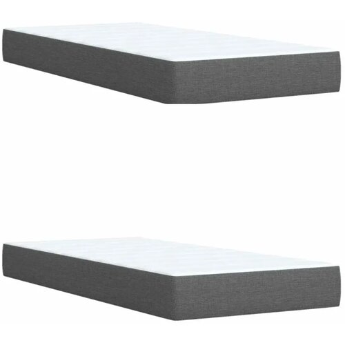  Krevet s od storage s uzglavljem Tamnosiva 180 x 200 cm Tkanina - Tamnosiva 180 x 200 cm Dizajn linija Slike