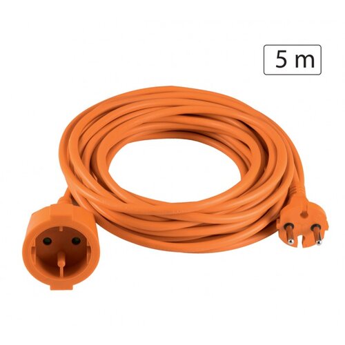Home Produžni strujni kabel 1 utičnica, 5m, H05VV-F 3G, orange Cijene