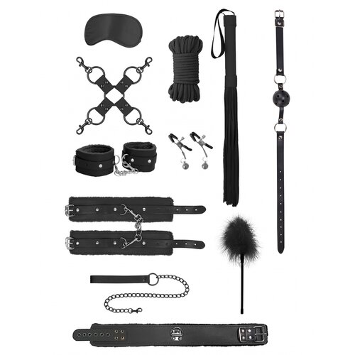 Ouch! Intermediate Bondage Kit Black Cene