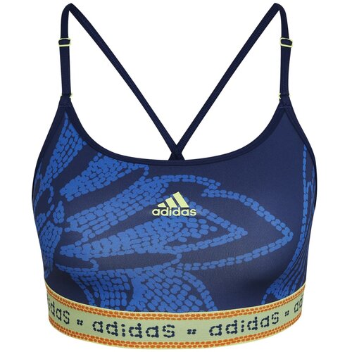 Adidas &amp;Scaron;potni nedrček FARM Rio Light-Support HI5222 Modra Slike