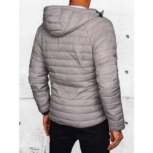 DStreet Men's Transitional Quilted Jacket Light Grey Cijene