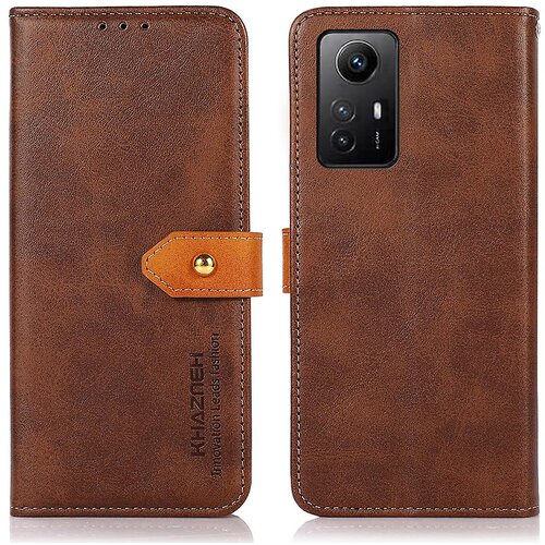 INORCO KHAZNEH Za Xiaomi Redmi Note 12S 4G Anti-Fingerprint PU usnjeni ovitek za telefon s teksturo goveje kože, stojalo, denarnica, (22036316) Cene