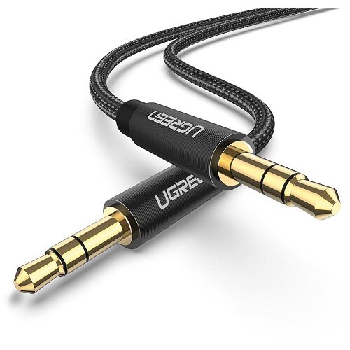  Ugreen AUX kabl 3.5mm 1m gold AV112 crni 50361 Cene