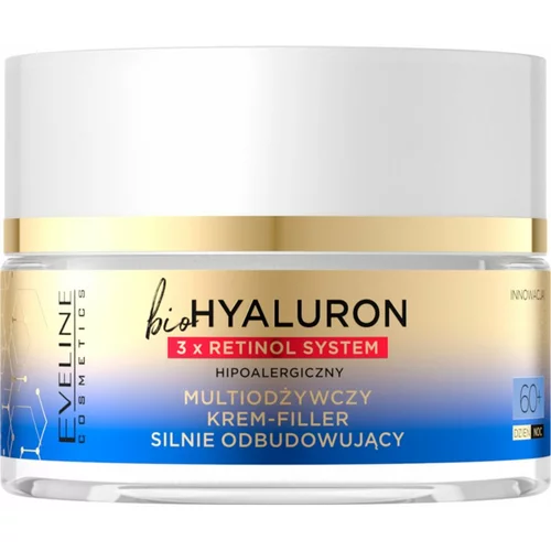 Eveline Cosmetics Bio Hyaluron 3x Retinol System obnavljajuća učvršćujuća krema za lice 60+ 50 ml