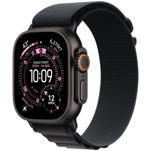 Apple Watch Ultra 3 Alpska petlja Crna MF0Q4QF/A Velicina narukvice: Mali 49mm Crno titansko kuci&amp;scaron;te Slike
