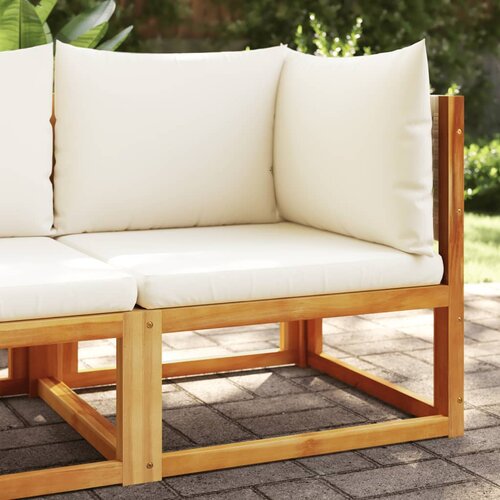 vidaXL Kutna vrtna sofa s jastucima od masivnog drva bagrema Cene