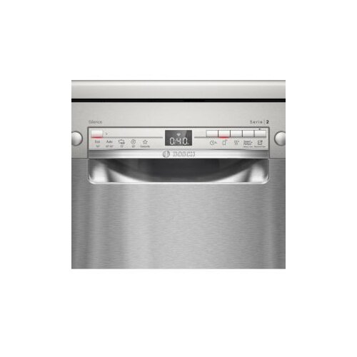 Bosch perilica posuđa Serie 2| 45 CM, E, 10 setova,8,9L,46dB, INOX Slike