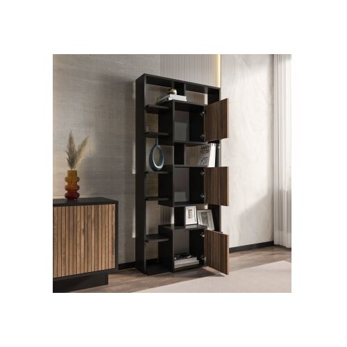 Hanah home polica za knjige monaco black light walnut Cene