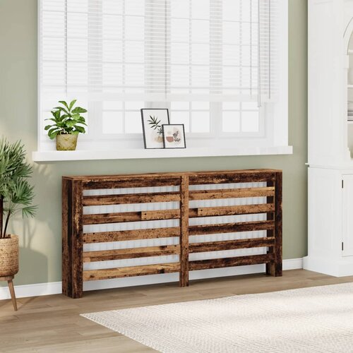 vidaXL Pokrov za radiator starinski les 175x20x82 cm inženirski les Cene