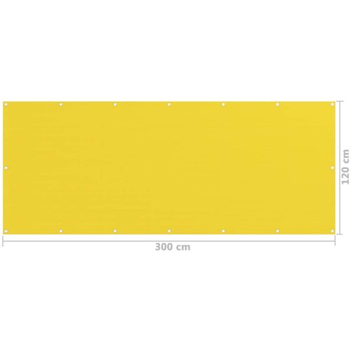  zastor žuti 120 x 300 cm HDPE Slike
